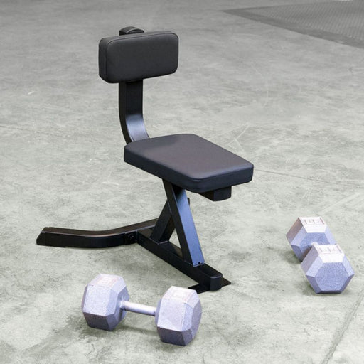 Body-Solid Utility Stool GST20B Black Frame angle view