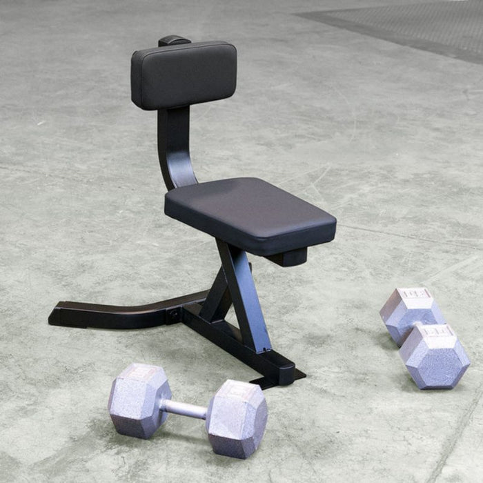 Body-Solid Utility Stool GST20B Black Frame angle view