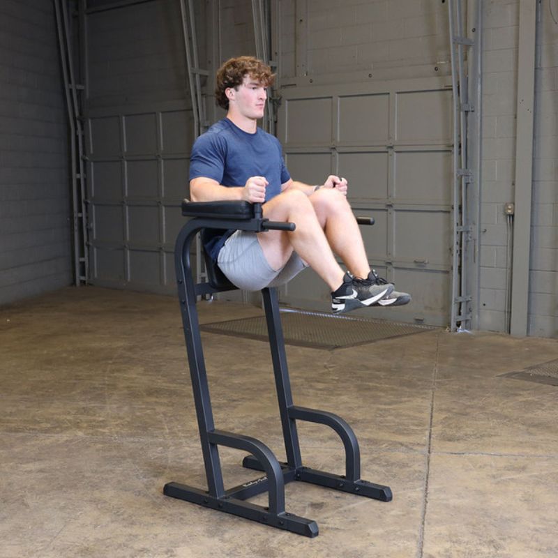 Body-Solid GVKR60 Vertical Knee Raise and Dip - Black Frame