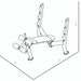 BodyKore Elite Olympic Decline Press CF2153 dimensions diagram