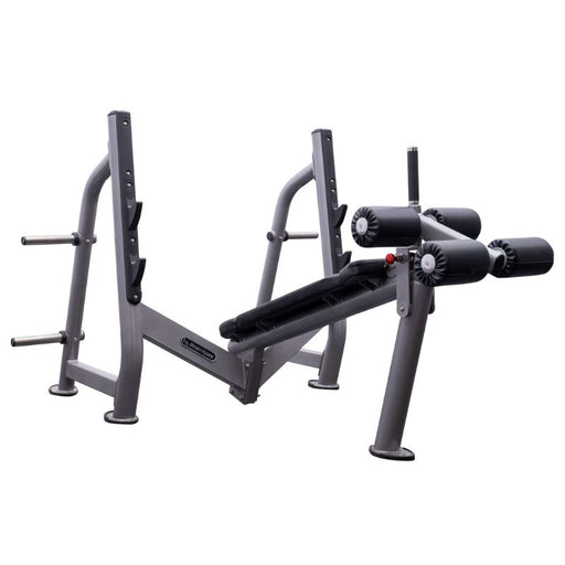 BodyKore Elite Olympic Decline Press CF2153 silver frame