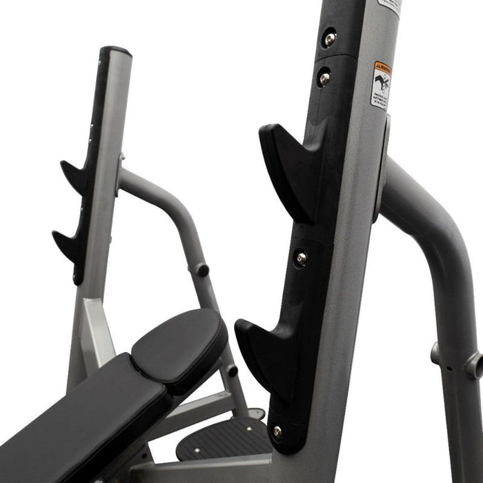 BodyKore Elite Olympic Incline Press CF2152 safety catch system