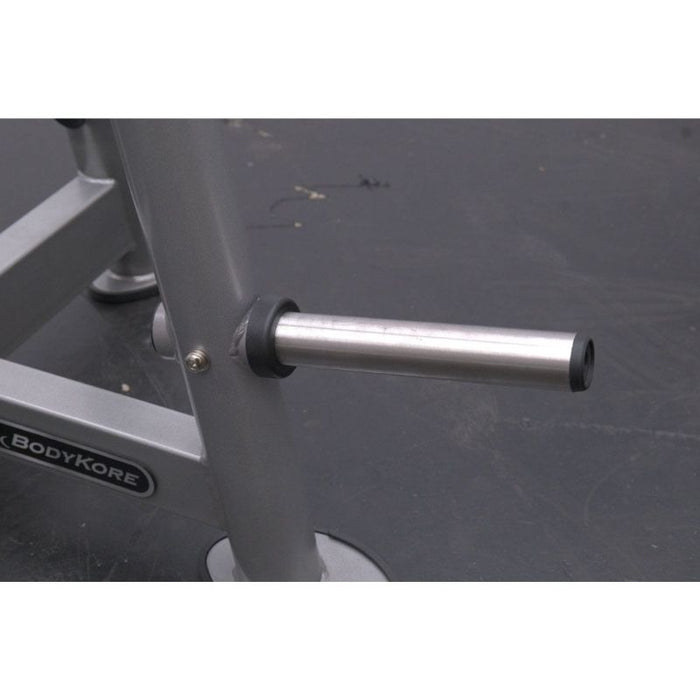 BodyKore Elite Weight Plate Tree CF2134 chrome plate storage peg closeup