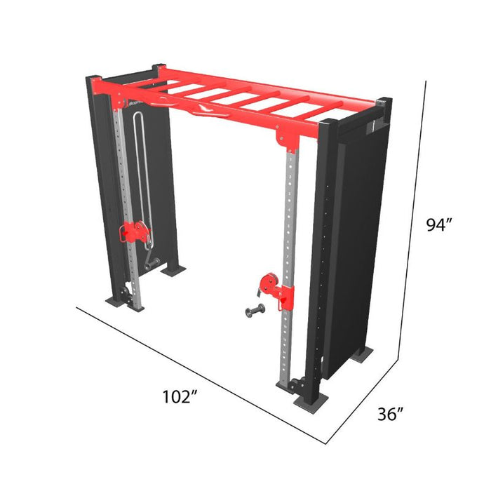 BodyKore Foundation Storage Rack VFCR1701D dimensions diagram