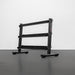BodyKore Rubber Hex Dumbbell Set 5-50lb with G241 empty rack