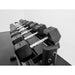 BodyKore Rubber Hex Dumbbell Set 5-70lb with G242 close up angle