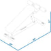 BodyKore Signature Adjustable Decline Bench G205 dimensions diagram