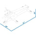 BodyKore Signature T-Bar Row G273 dimensions diagram
