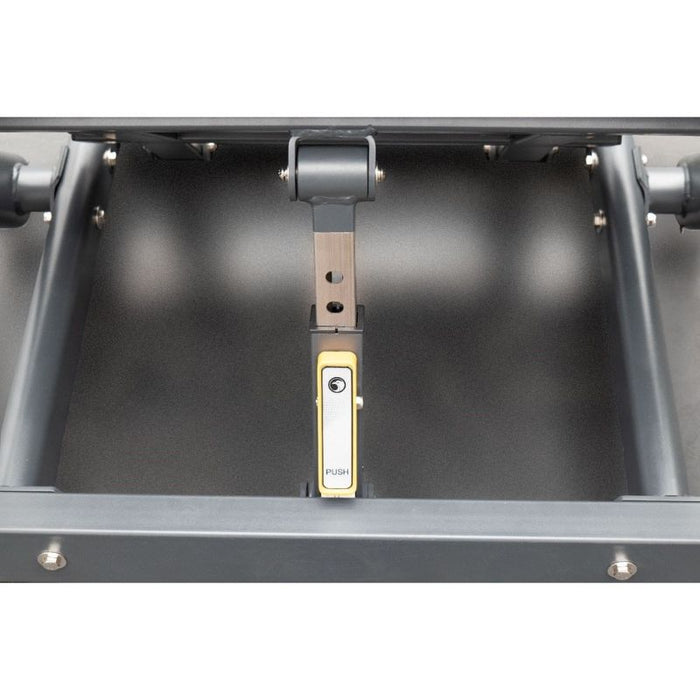 BodyKore Stacked Pendulum Squat CF1837 adjustable stop detail