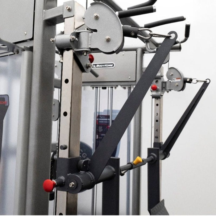 BodyKore Universal Isolateral Leg Press Attachment MX1183 arm connection detail