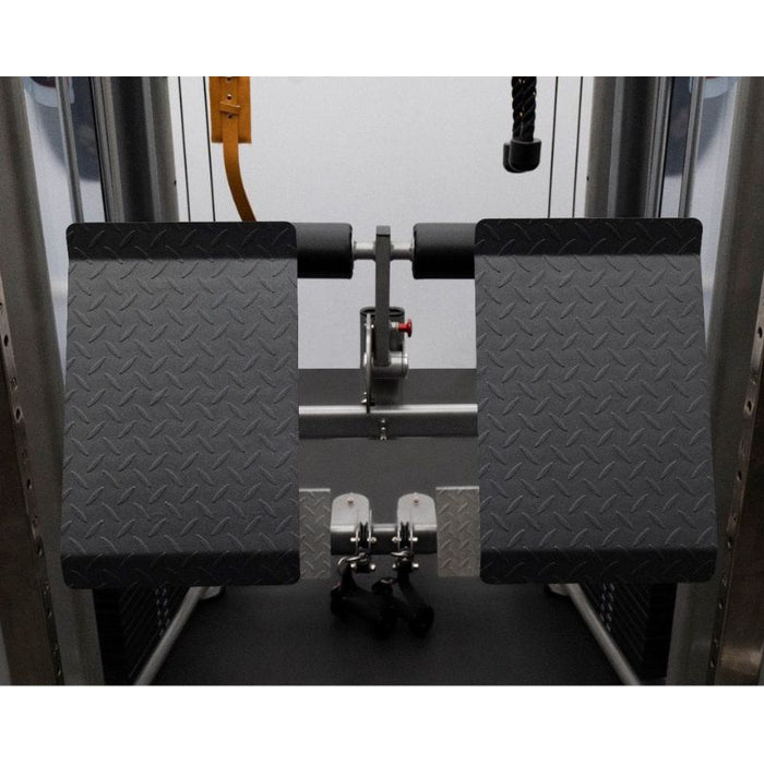 BodyKore Universal Isolateral Leg Press Attachment MX1183 dual footplates closeup