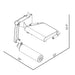 BodyKore Universal Leg Ext/Curl Seat MX1175 diagram dimensions