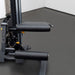 BodyKore Universal Leg Ext/Curl Seat MX1175 mounted on functional trainer