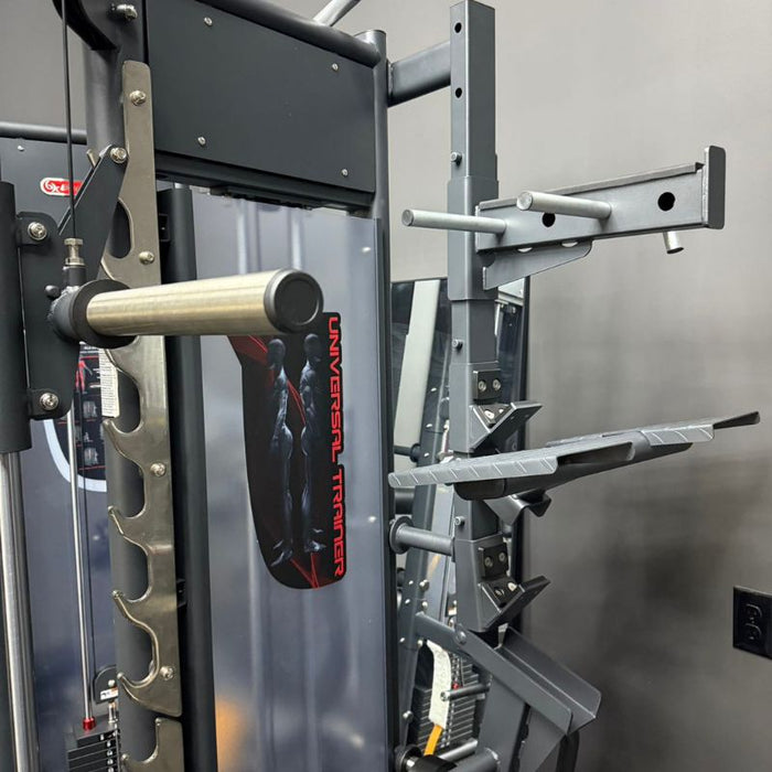 BodyKore MX1178 Universal Side Mounted Attachment Rack attachment storage arms installed