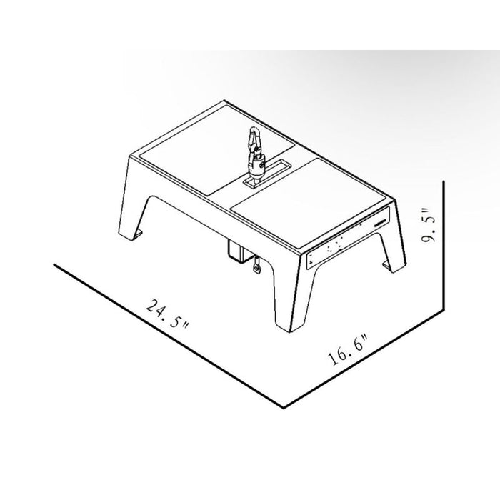 BodyKore Universal Squat Box MX1182 dimension diagram