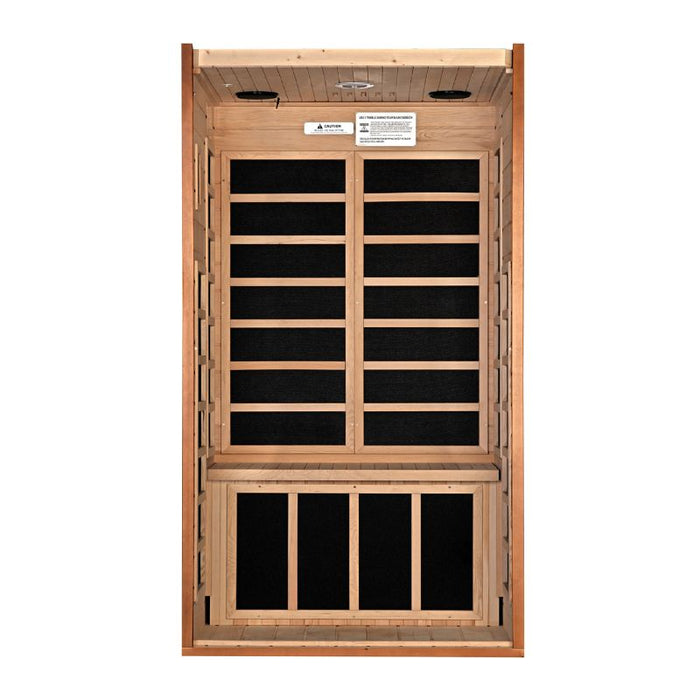 Dynamic Avila Elite Ultra Low EMF Sauna DYN-6103-01 Elite interior front view