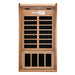 Dynamic Avila Low EMF Infrared Sauna DYN-6103-01 interior bench view