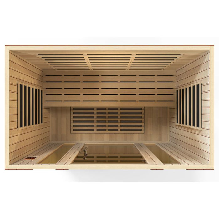 Dynamic Bergamo Elite Ultra Low EMF Sauna DYN-6440-01 Elite interior top view