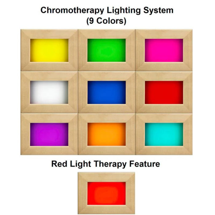 Dynamic Cordoba Low EMF FAR Infrared Sauna DYN-6203-01 chromotherapy lighting