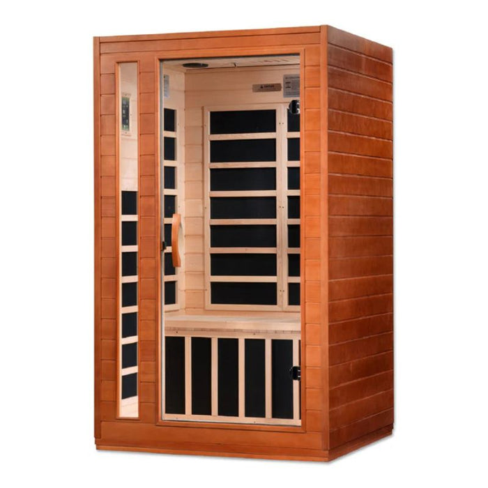 Dynamic Cordoba Low EMF FAR Infrared Sauna DYN-6203-01 front left angle view