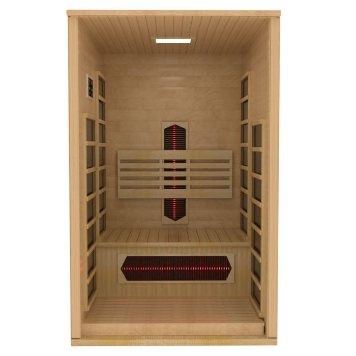 Dynamic Gracia Full Spectrum Near Zero EMF Sauna DYN-6119-03 FS front view open entry