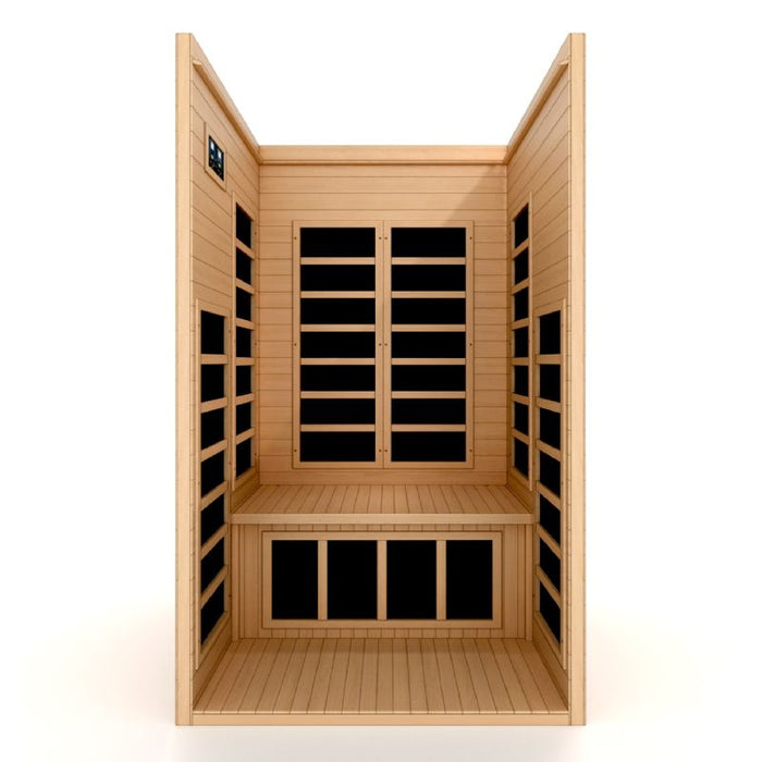 Dynamic Gracia Low EMF Infrared Sauna DYN-6119-01 interior bench view