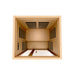 Dynamic Gracia Low EMF Infrared Sauna DYN-6119-01 interior overhead perspective
