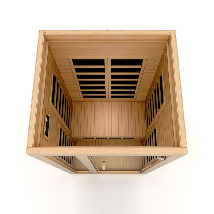 Dynamic Gracia Low EMF Infrared Sauna DYN-6119-01 interior top view