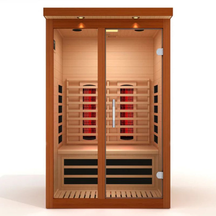 Dynamic Llumeres Full Spectrum Near Zero EMF Sauna DYN-6215-03 FS front exterior view