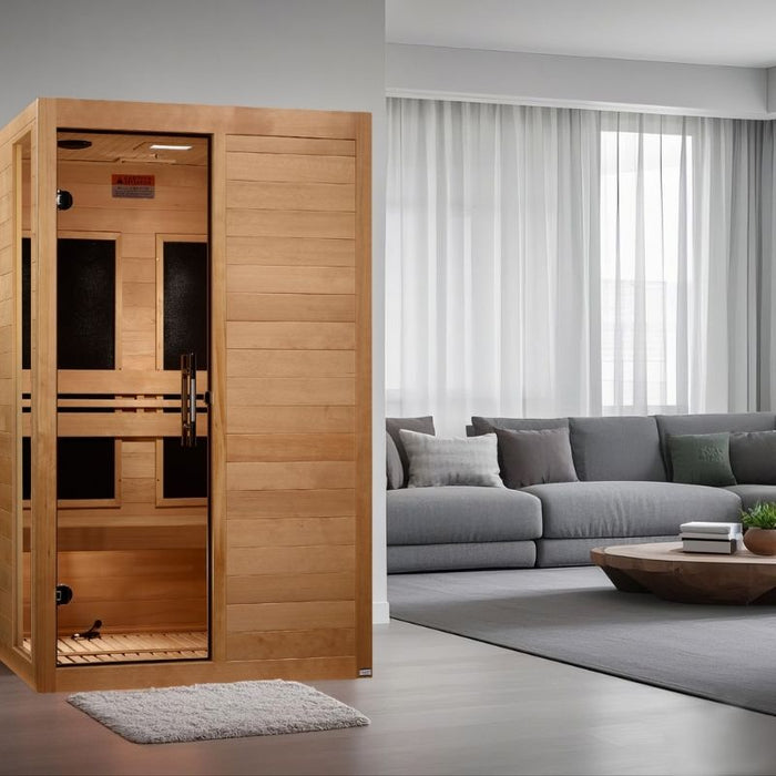 Dynamic Lucca Elite Ultra Low EMF Sauna DYN-6215-05 Elite lifestyle bright living room