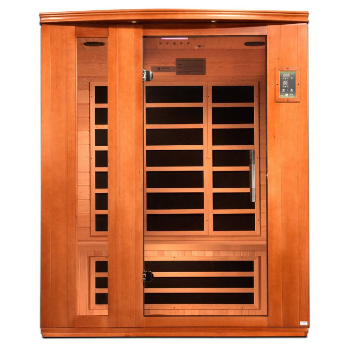 Dynamic Lugano Elite Ultra Low EMF Far Infrared Sauna DYN-6336-02 front view