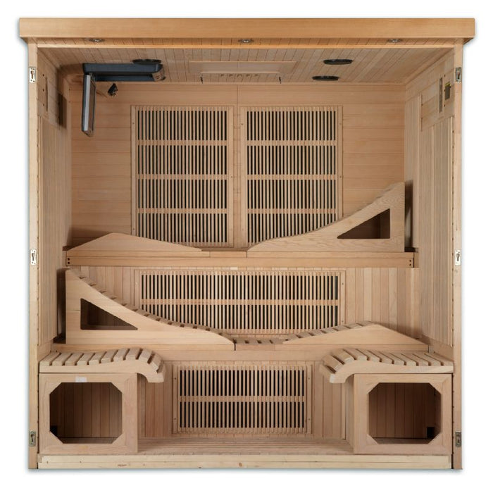 Dynamic Monaco Elite Ultra Low EMF Sauna DYN-6996-01 Elite front interior view