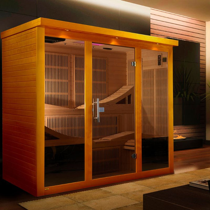 Dynamic Monaco Elite Ultra Low EMF Sauna DYN-6996-01 Elite lifestyle room scene