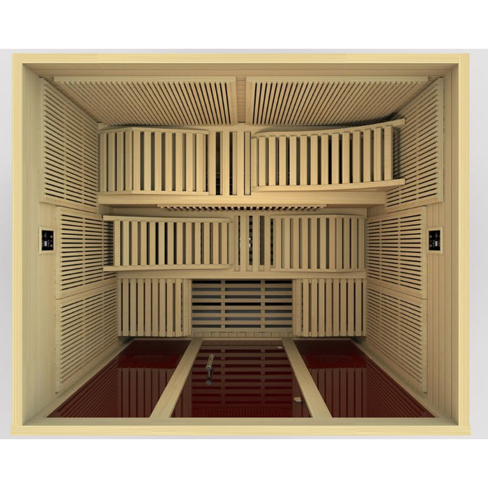 Dynamic Monaco Elite Ultra Low EMF Sauna DYN-6996-01 Elite top interior view