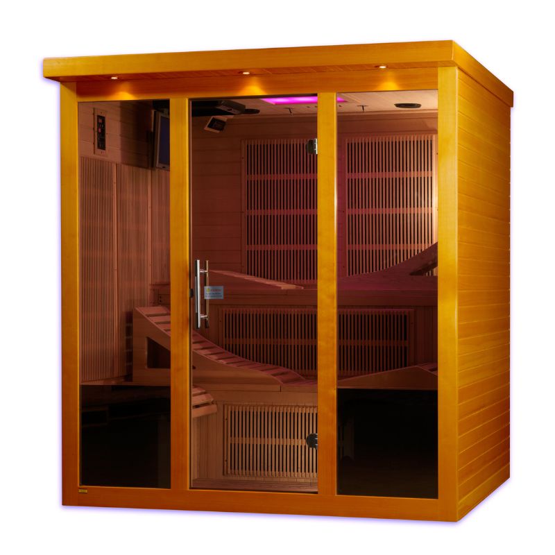 Dynamic Monaco Elite 6 Person Ultra Low EMF Sauna DYN-6996-01 Elite