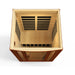 Dynamic San Marino Elite Ultra Low EMF Sauna DYN-6206-01 Elite interior top view door