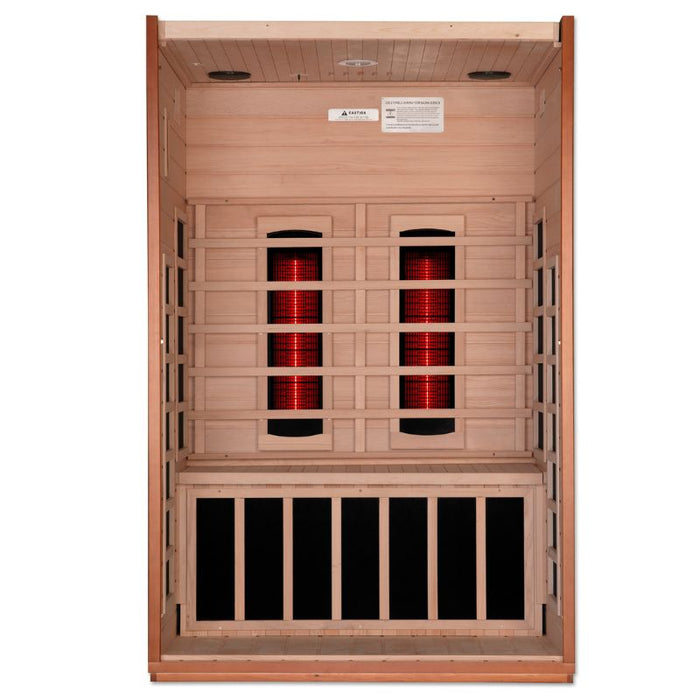 Dynamic Santiago Full Spectrum Infrared Sauna DYN-6209-03 FS interior back wall