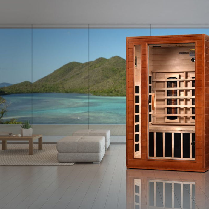 Dynamic Santiago Full Spectrum Infrared Sauna DYN-6209-03 FS lifestyle room view