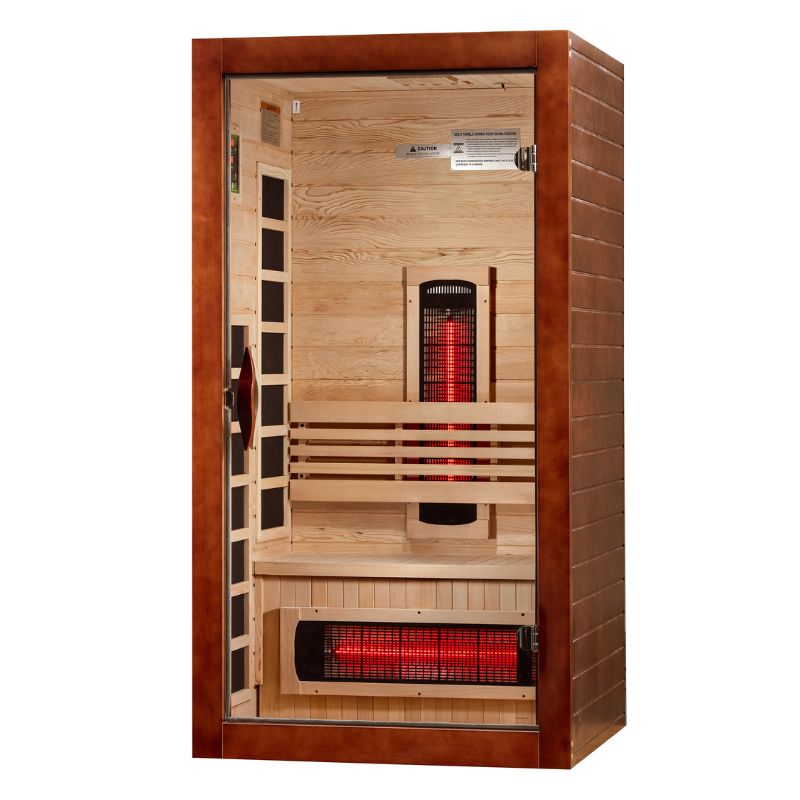 Dynamic Santorini 1-2 Person Full Spectrum Near Zero EMF Sauna DYN-6009-03 FS