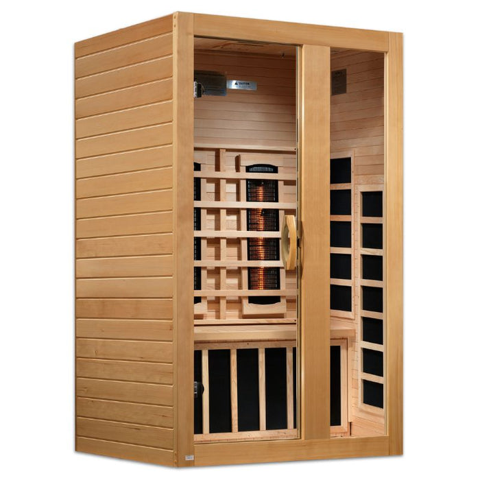 Dynamic Serena Full Spectrum Near Zero EMF Sauna DYN-6229-03 FS right angle view