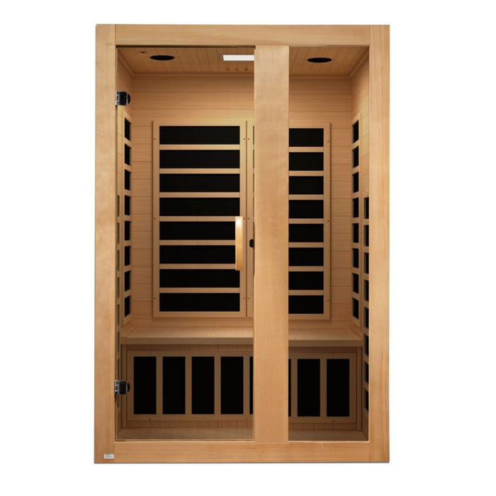 Dynamic Serena Low EMF Sauna DYN-6229-01 front interior view