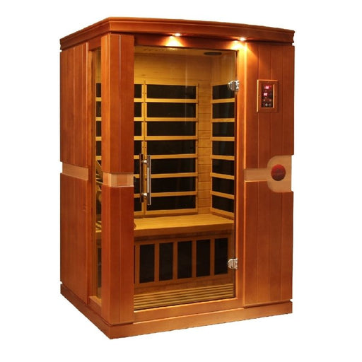 Dynamic Venice Elite Ultra Low EMF Sauna DYN-6210-01 Elite angled front view door open