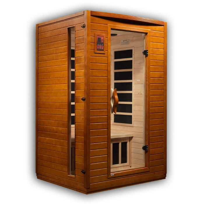 Dynamic Versailles Elite Ultra Low EMF Sauna DYN-6202-03 Elite angled front view
