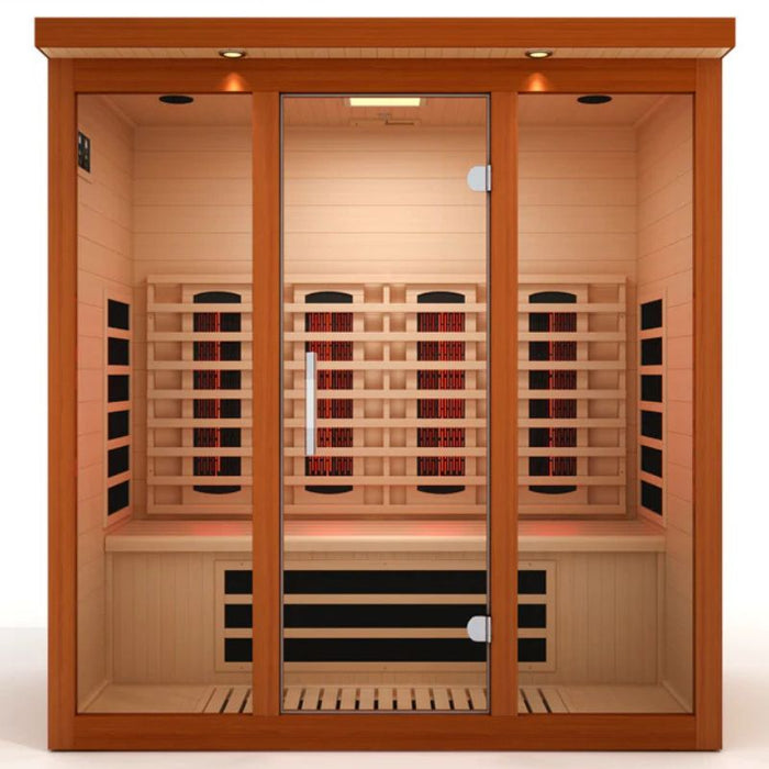 Dynamic Vila Grande Full Spectrum Near Zero EMF Sauna DYN-6415-03 FS front exterior view 