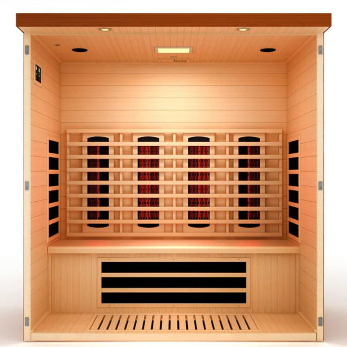 Dynamic Vila Grande Full Spectrum Near Zero EMF Sauna DYN-6415-03 FS interior front view