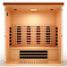 Dynamic Vila Grande Full Spectrum Near Zero EMF Sauna DYN-6415-03 FS interior front view
