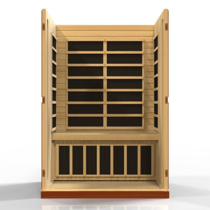 Dynamic Vittoria Elite Ultra Low EMF Sauna DYN-6220-01 Elite interior front view