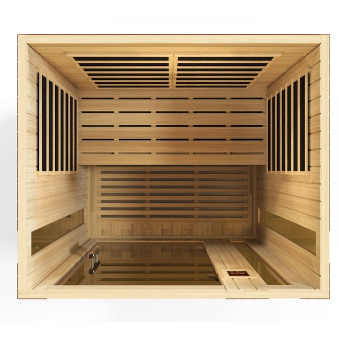 Dynamic Vittoria Elite Ultra Low EMF Sauna DYN-6220-01 Elite interior top view