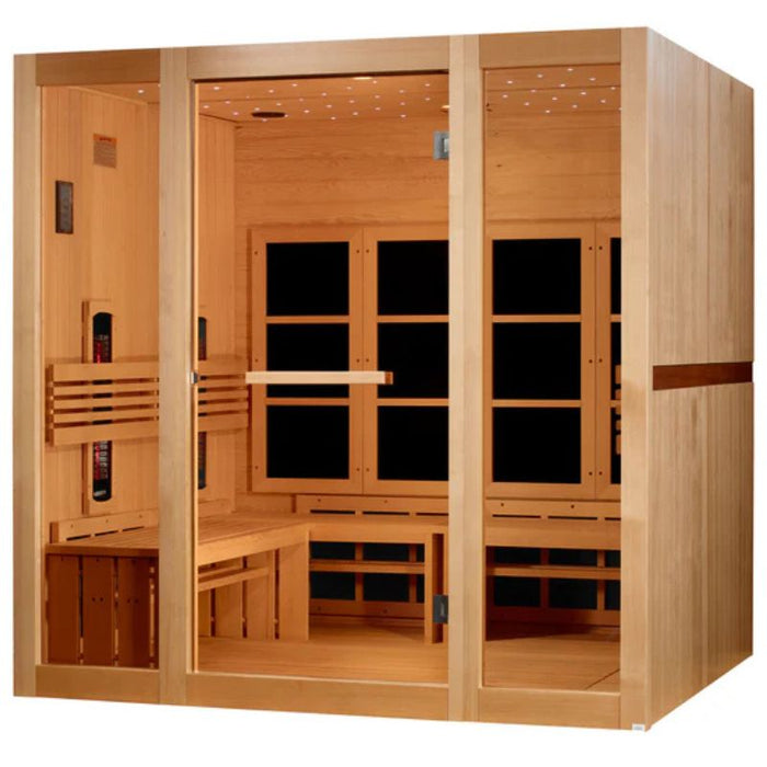 Golden Designs 8 Person Full Spectrum Sauna GDI-6880-03 FS left angle view