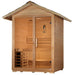 Golden Designs Arlberg Traditional Outdoor Sauna GDI-8103-01 front angle exterior view